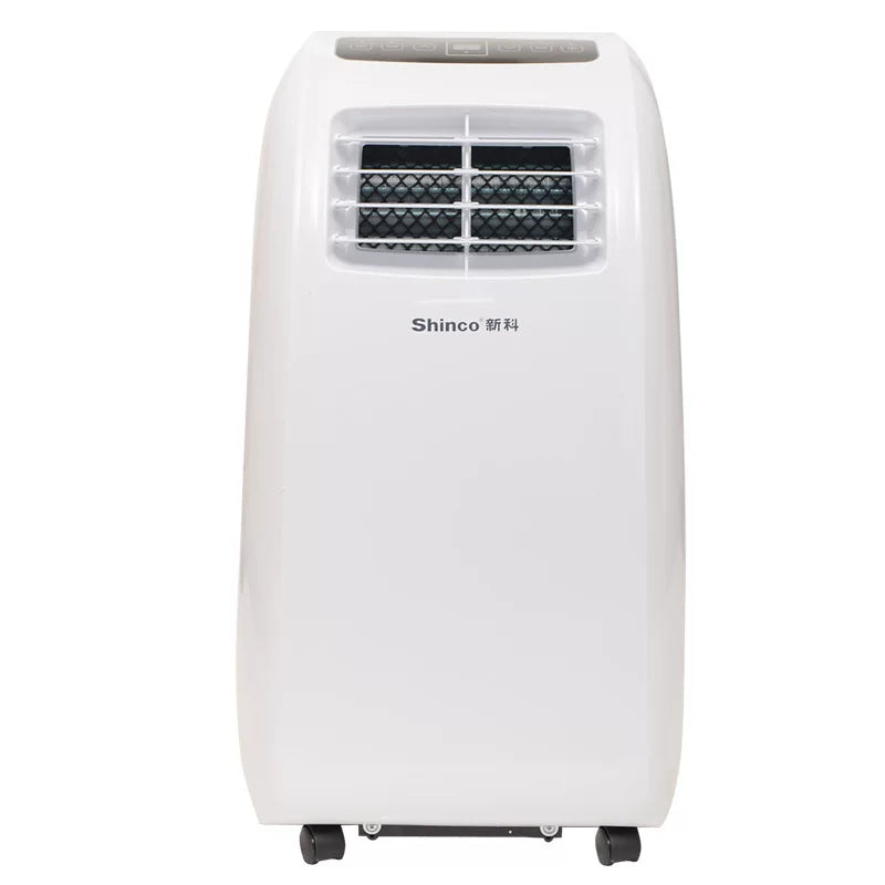 Portable Air Conditioner with Dehumidifier Single Hose Ventilated Digital Control Wheels White
