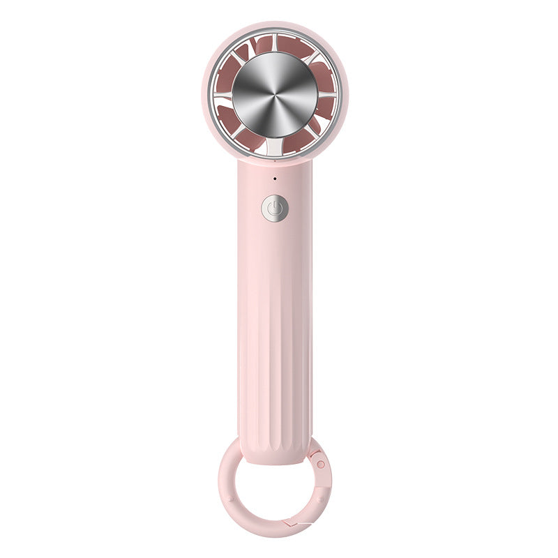 Ladies Portable Rechargeable Hand Fan with Flexible Handle USB Charging Lightweight