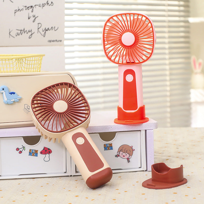 Portable Handheld Fan USB Rechargeable Lightweight Ergonomic Design for Travel and Outdoor Use