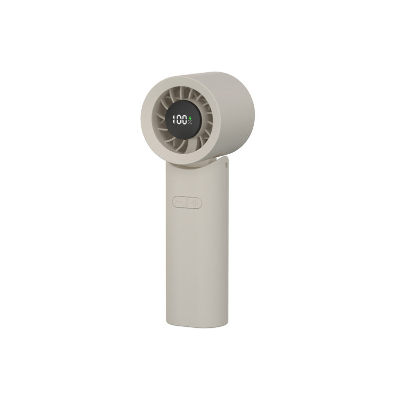 Handheld Smart Cooling Fan Portable USB Rechargeable with LED Display and Multiple Speeds