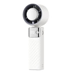 Handheld Smart Cooling Fan Portable Rechargeable Personal Fan with Digital Temperature Display