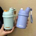 Women’s Sporty BPA-Free Water Bottle with Leak-Proof Cap and Carry Strap