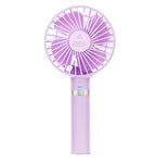 Portable Handheld Fan Rechargeable Battery Quiet Operation Compact Lightweight