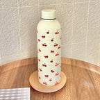 Insulated Stainless Steel Water Bottle for Women Floral Design Leak-Proof Screw Cap