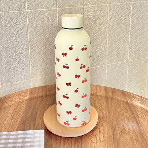 Insulated Stainless Steel Water Bottle for Women Floral Design Leak-Proof Screw Cap