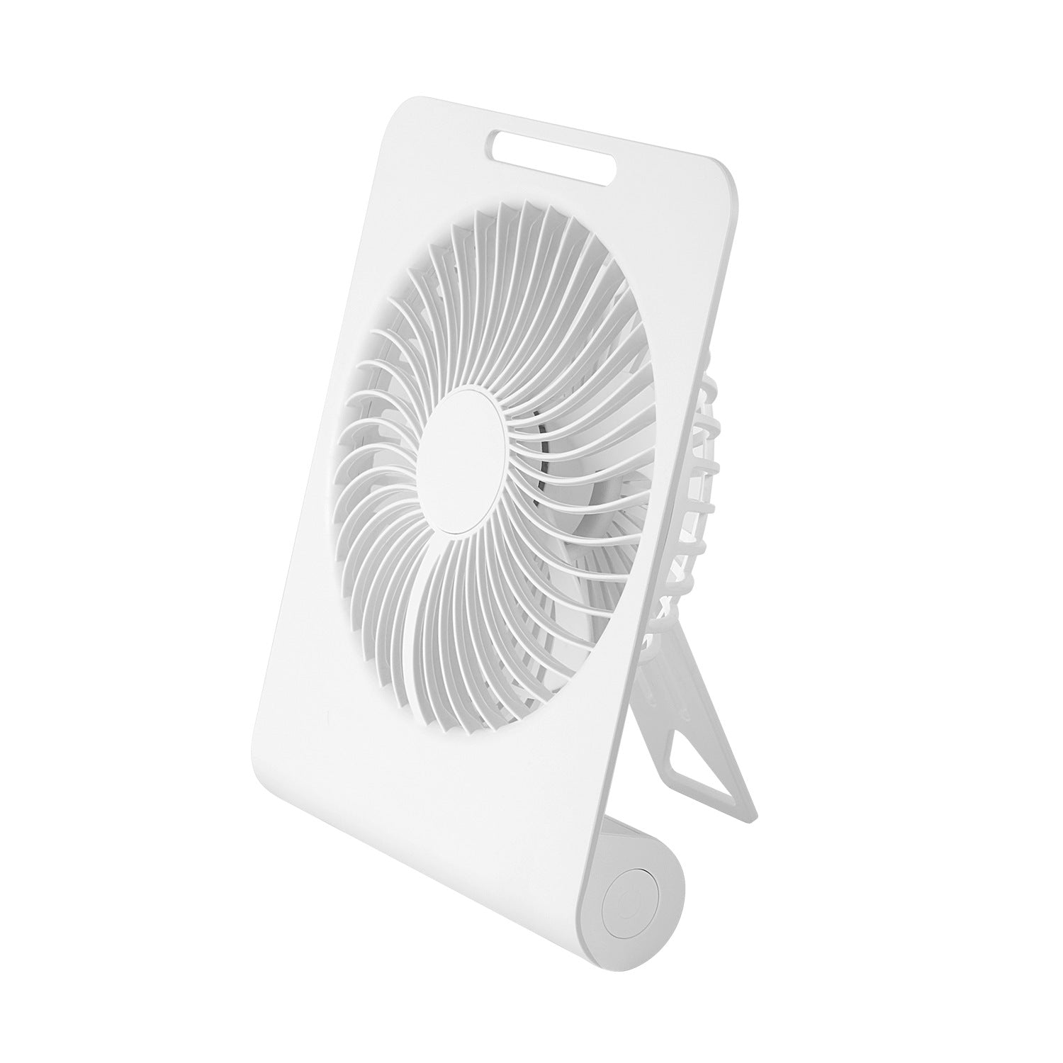 Harrow Portable Rechargeable Desk Fan with 360-Degree Rotation and Multiple Speeds