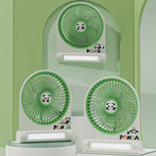Portable Mini Fan USB Rechargeable Cute Panda Design Compact Personal Cooler