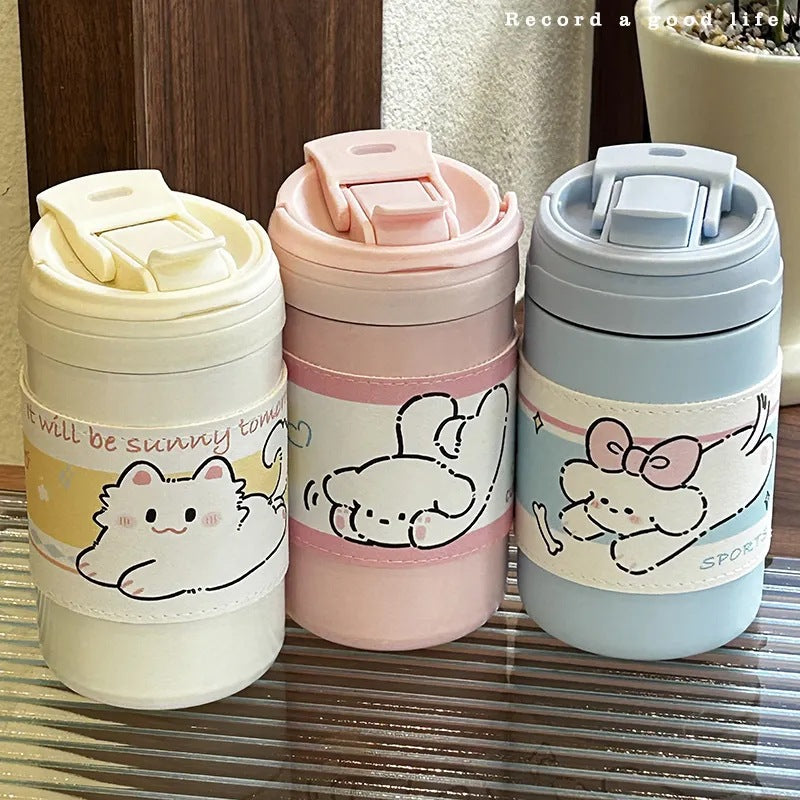 Women's Insulated Travel Cup Spill-Proof Lid Ergonomic Design BPA-Free