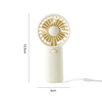 Portable Hand Fan Rechargeable Compact Lightweight Unisex Personal Cooling Device
