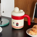 Playful Coffee Mug with Cute Puppy Design BPA-Free Plastic Insulated Leak-Proof Lid Ergonomic Handle