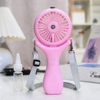 Portable Mini Hand Fan With Spray Function Ergonomic Design Lightweight Personal Cooling
