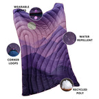 Unisex Travel Blanket Thermal Insulating Filling Lightweight Water-Repellent Portable