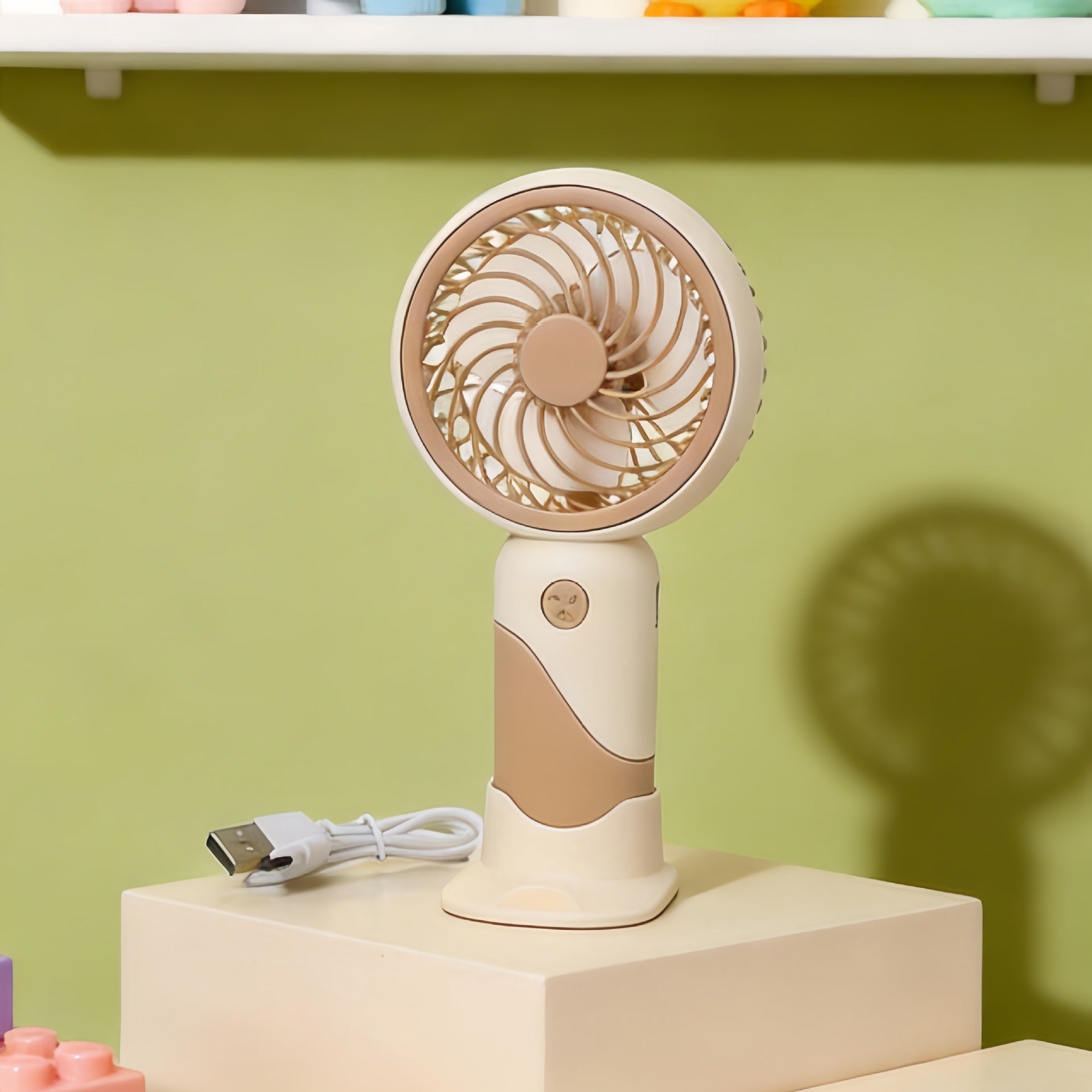 Portable Mini Fan with Flexible Mount USB Connection Compact Personal Cooling for Women