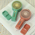 Portable Handheld Fan with Variable Speed Control Ergonomic USB Rechargeable Compact Design