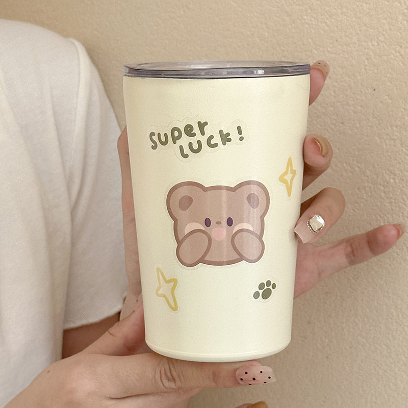 Women’s Insulated Stainless Steel Travel Cup with Safety Lid and Ergonomic Handle