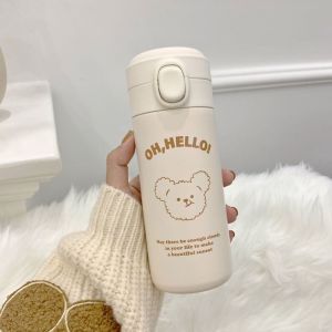 Ladies Insulated Stainless Steel Water Bottle With Secure Flip Lid Leak-Proof Design