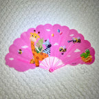 Ladies Colorful Folding Fan Lightweight Portable Durable Plastic Design