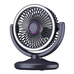 Portable Table Fan Quiet Operation Adjustable Tilt Compact Design
