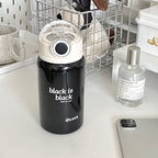 Women's Insulated Water Bottle with Flip Lid and Handle BPA-Free Eco-Friendly Design