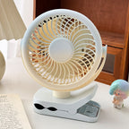 Portable Clip-On Table Fan Adjustable Tilt Quiet Operation Compact Design