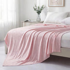 Bowlift Jacquard Cotton Blend Blanket Soft Breathable Double Size Elegant Design