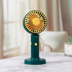 Portable Mini Fan with Flexible Tilt USB Rechargeable Compact Travel Fan