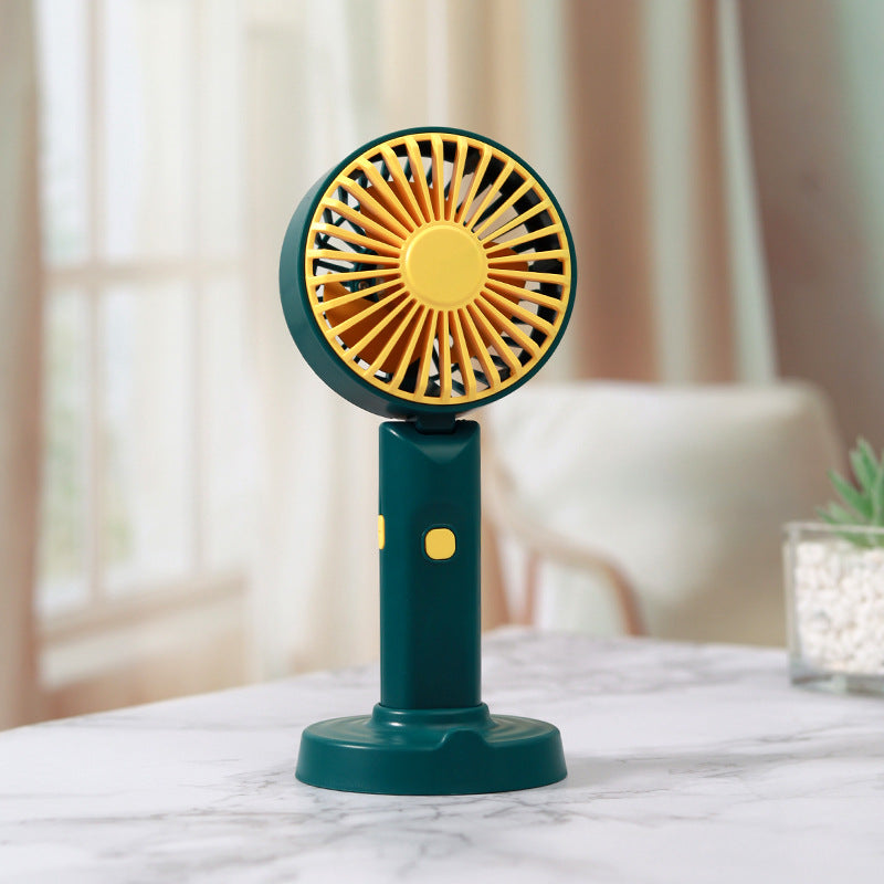 Portable Mini Fan with Flexible Tilt USB Rechargeable Compact Travel Fan