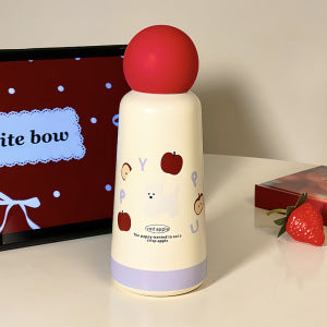 Insulated Water Bottle Double Wall Leak-Proof Lid Fruity Design Lightweight Reusable