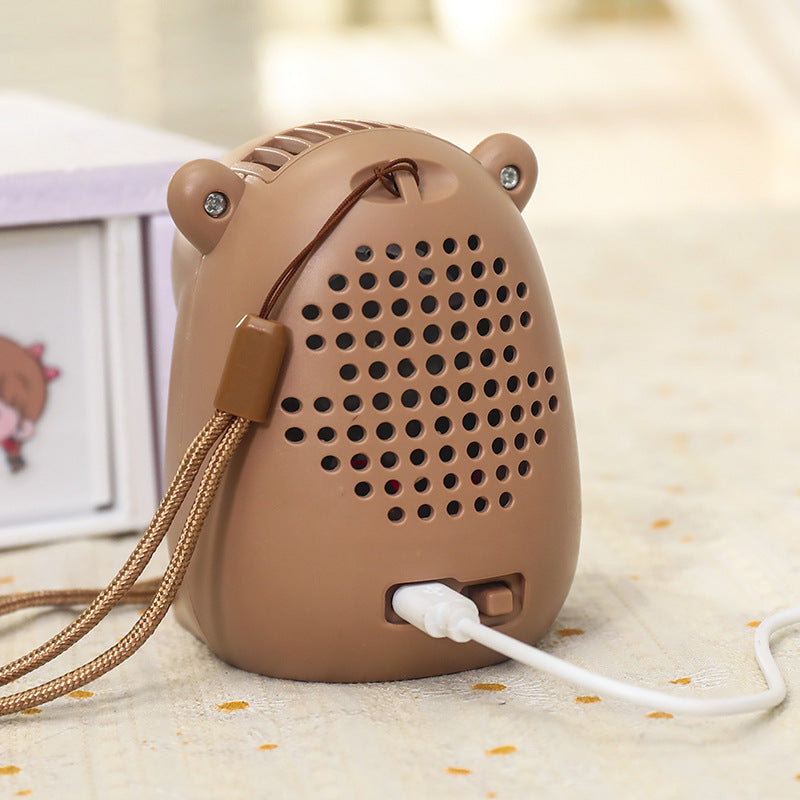 Ladies Handheld Fan Cute Animal Design Portable Lightweight Summer Cooling Accessory