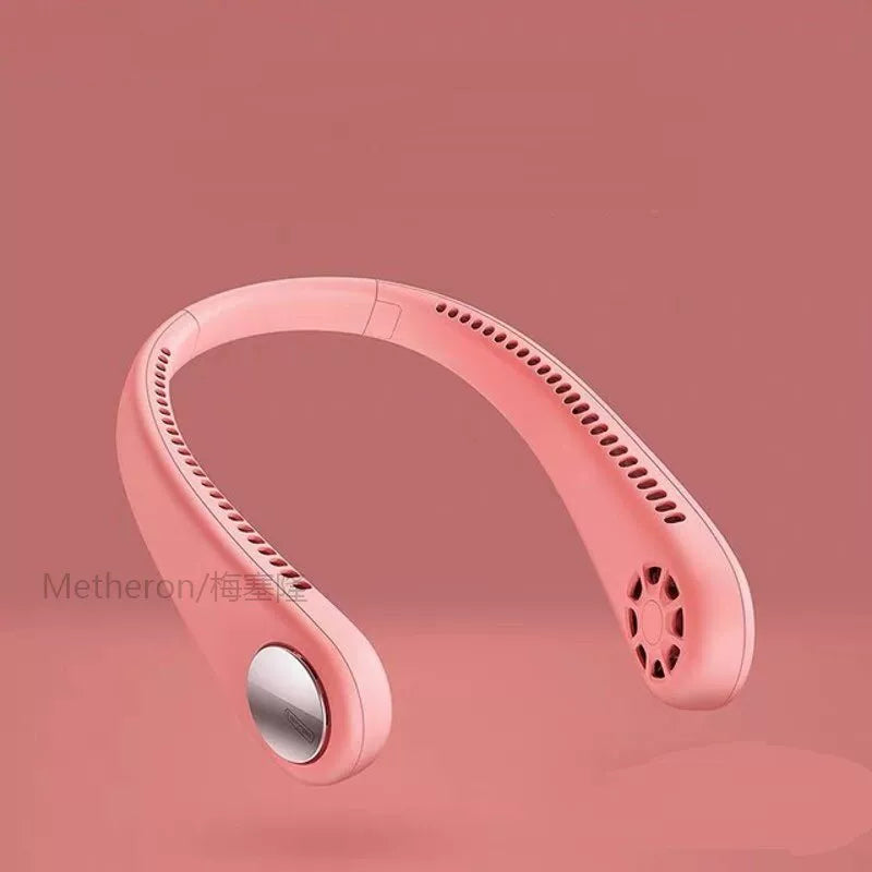 Portable Rechargeable Bladeless Neck Fan Whisper Quiet Hands-Free Adjustable Airflow