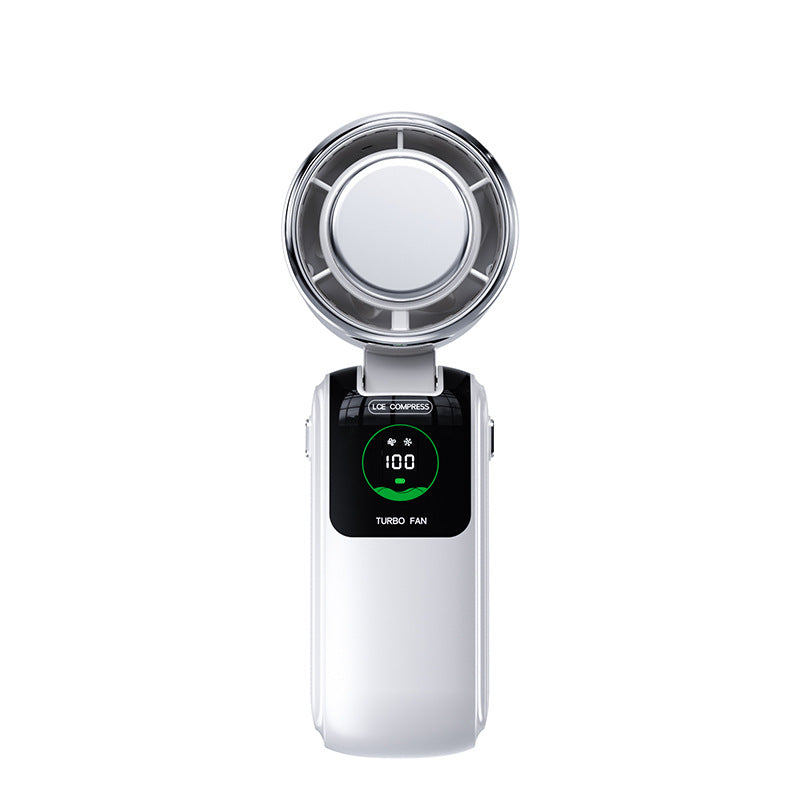 Turbo Cooling Handheld Fan Rechargeable Portable Quiet with Multiple Speeds and LED Indicator