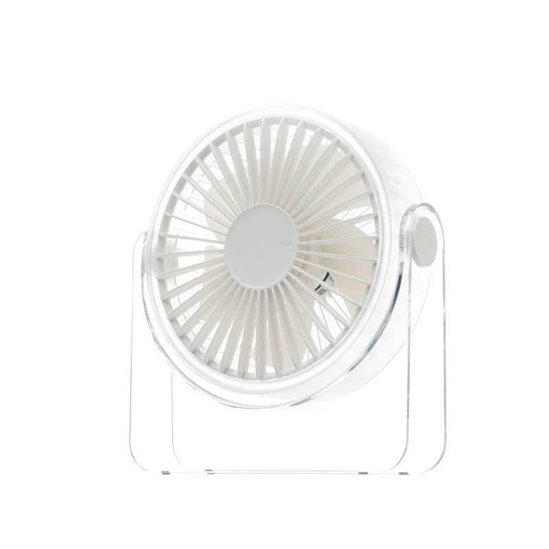 Portable USB Mini Fan with Adjustable Head Quiet Motor Compact Desk Fan
