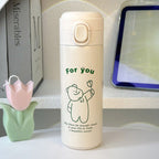 Ladies Insulated Stainless Steel Water Bottle With Secure Flip Lid Leak-Proof Design