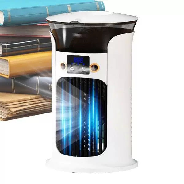 Portable Tower Fan USB Powered Compact Oscillating Mini Fan with Digital Display