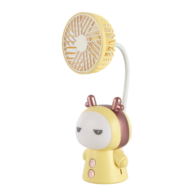 Portable Hand Fan with Adjustable Flexible Head Lightweight and Compact