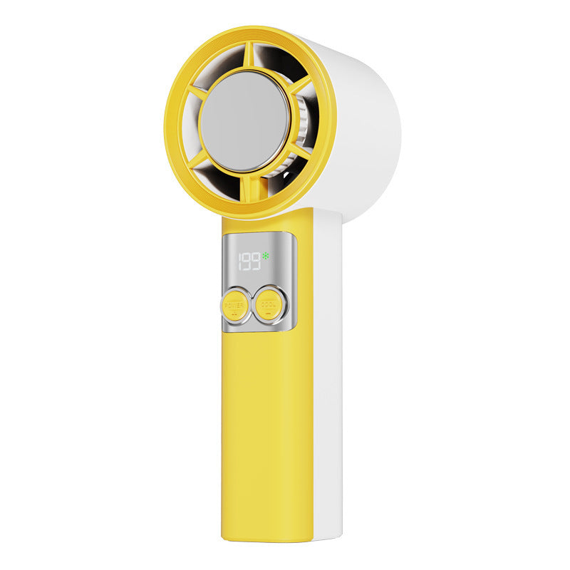 Portable Handheld Air Cooler with Digital Temperature Display and Adjustable Fan Speed