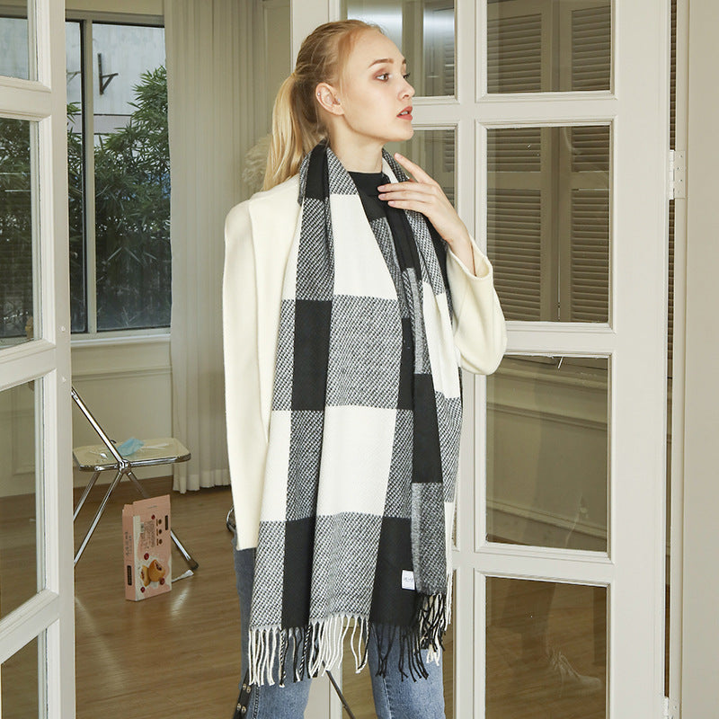 Ladies Throw Blanket Soft Lightweight Cozy Check Pattern Warm Tones
