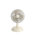 Retro Tabletop Desk Fan Compact Portable Quiet Operation Adjustable Tilt