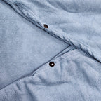 Women's Hooded Poncho Soft Microfiber Fabric with Hood and Pockets Cozy Relaxed Fit