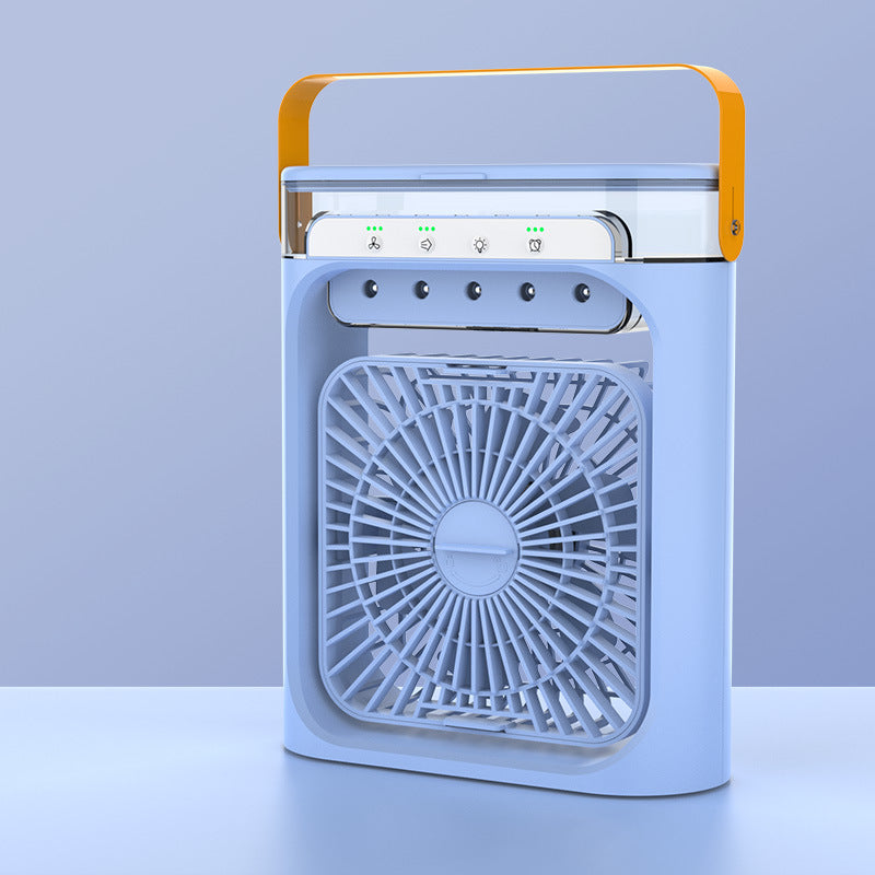 Portable Personal Fan with Handle 3-Speed Quiet Operation LED Display Compact Design