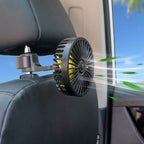 Harrow Dual-Breeze Portable Car Fan Dual Adjustable Fans Compact Lightweight