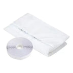 Reusable Vacuum Storage Bags with Double Zip Airtight Seal and Repair Tape Unisex One Size