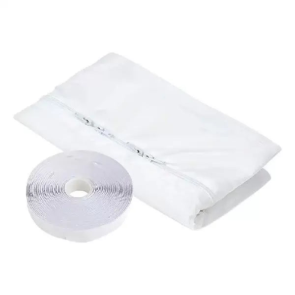 Reusable Vacuum Storage Bags with Double Zip Airtight Seal and Repair Tape Unisex One Size