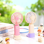 Portable USB Handheld Fan with Flexible Tilt Adjustable Speeds Lightweight Quiet Cooling