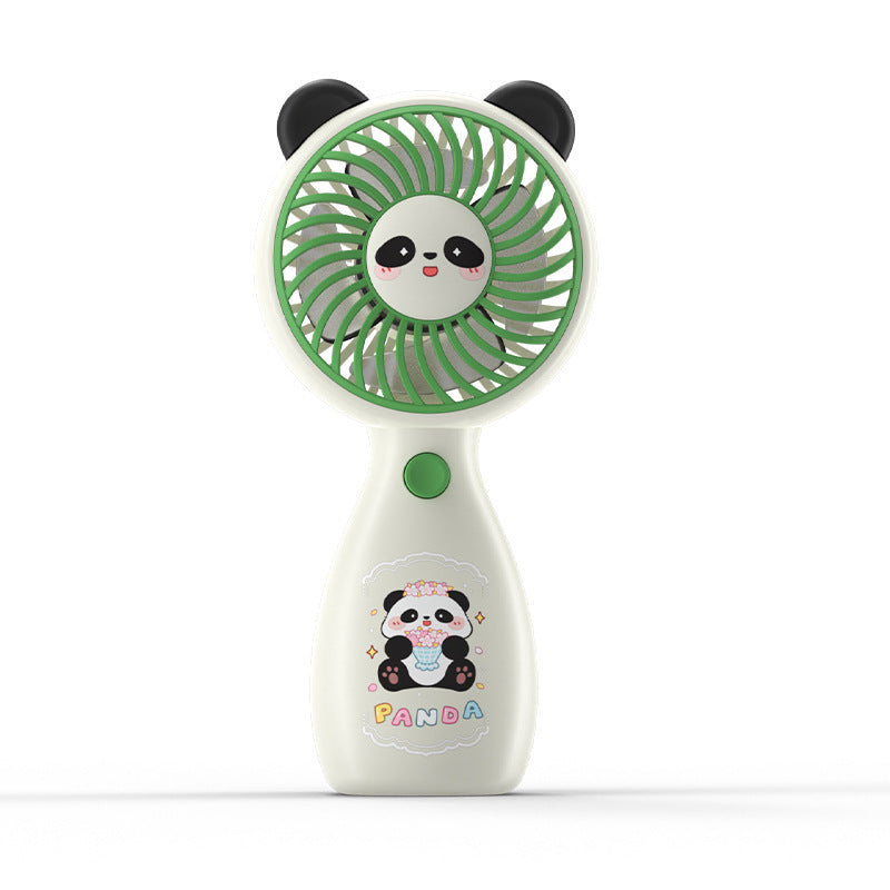 Portable Mini Fan Lightweight USB Rechargeable Panda Design Personal Handheld Fan