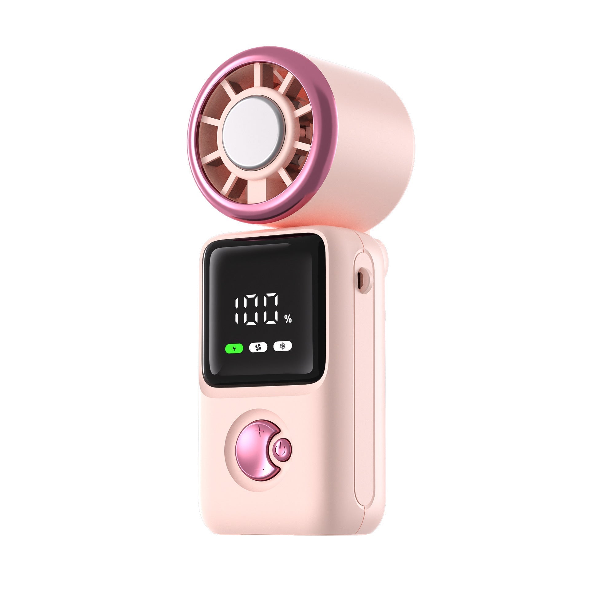 Handheld Fan Portable Compact with Digital Display Multiple Speeds Long Battery Life
