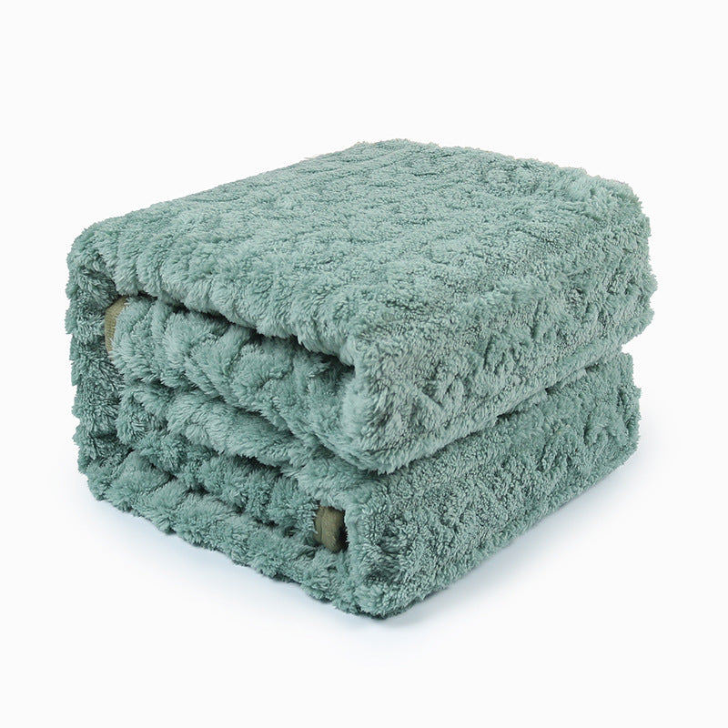 Brehn Ladies Soft Cable Knit Snuggle Blanket Cozy Throw for Home and Outdoors