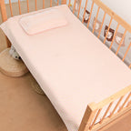 Bowlift Baby Bedding Set 100% Cotton Checked Design with Pillowcase for Crib Nursery