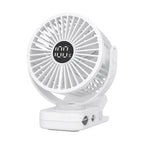 Adjustable Clip-On Fan Portable USB Powered Multi-Angle Quiet Desk and Stroller Fan