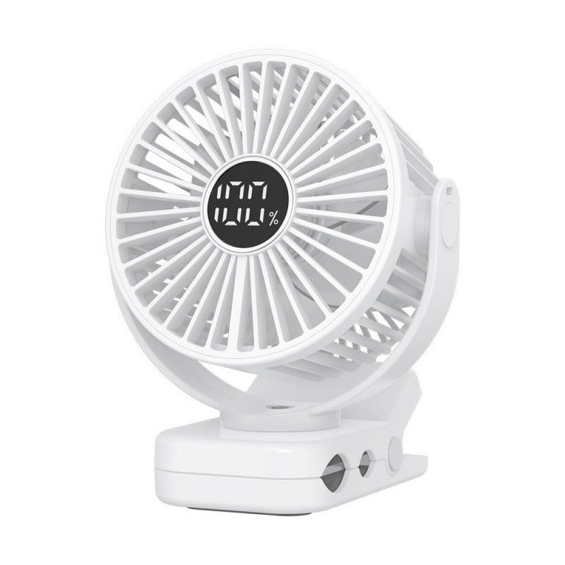 Adjustable Clip-On Fan Portable USB Powered Multi-Angle Quiet Desk and Stroller Fan